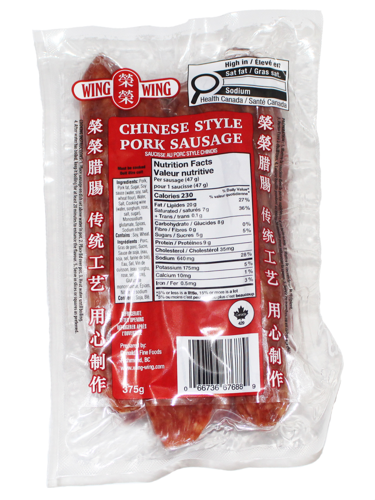 chinese pork sausages