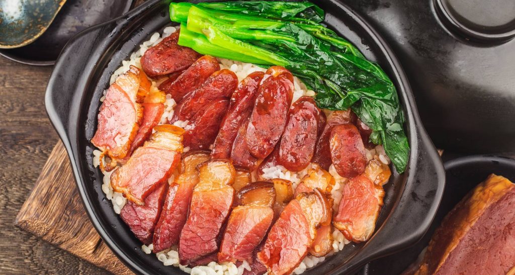 dried pork belly claypot rice
