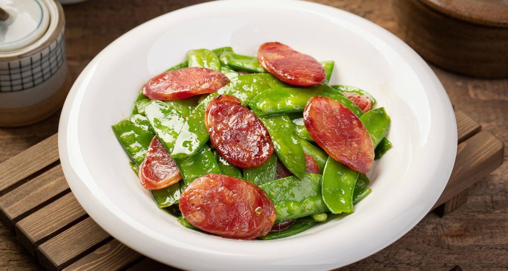 stir-fry wing wing chinese pork sausages
